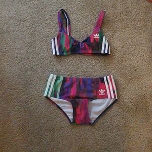 NWT Adidas Originals Multi-Color Bathing Suit XS/S